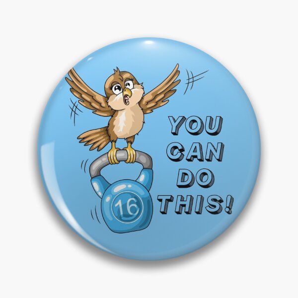 Item preview, Workout motivation bird with kettlebell designed and sold by ARTemyzz.