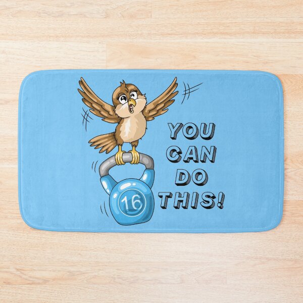 Item preview, Workout motivation bird with kettlebell designed and sold by ARTemyzz.