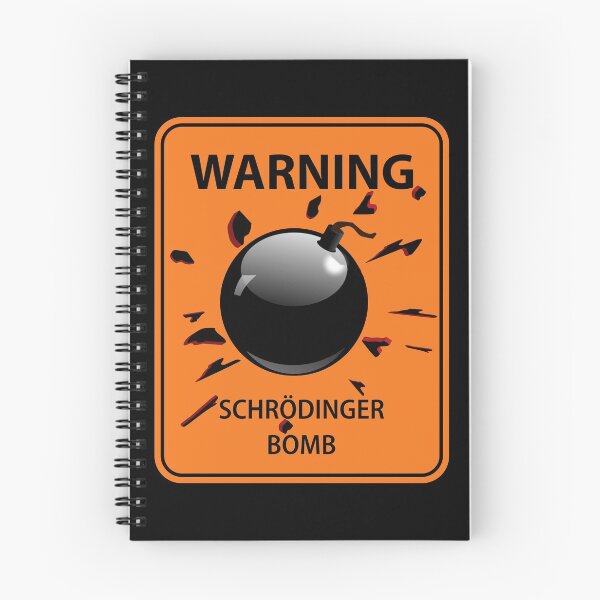 Item preview, Highway style warning sign with "Warning Schrodinger Bomb". designed and sold by MultistorieDog.