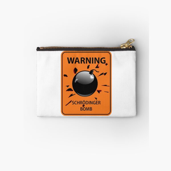 Item preview, Highway style warning sign with "Warning Schrodinger Bomb". designed and sold by MultistorieDog.