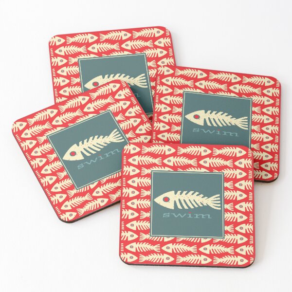 Item preview, Swim! Graphic Fishbone Design designed and sold by wickedpretty.