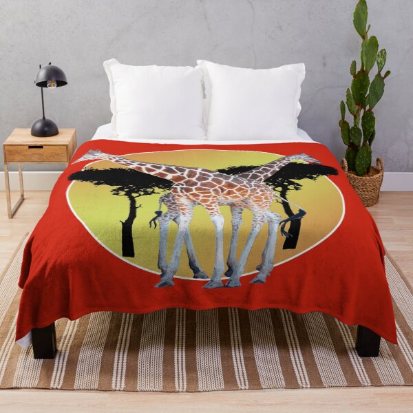Item preview, Amazing Animals: Double Giraffes in African Sunset designed and sold by GraffitiSoup.