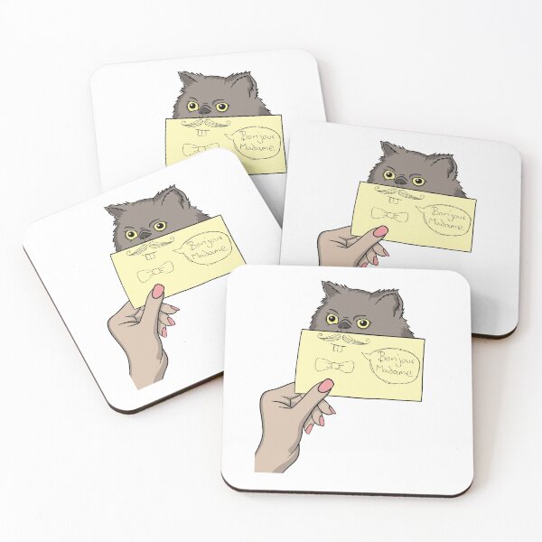 Aperçu de l'œuvre Bonjour Madame Cat Illustrated Design créée et vendue par NateUdy.