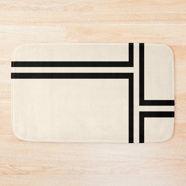 Item preview, Strong Deco - Minimalist Geometric Pattern in Almond Cream and Black designed and sold by kierkegaard.
