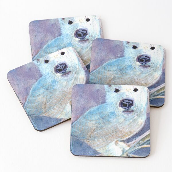 Item preview, The elusive snowy bear owl designed and sold by SarahHogmanArt.