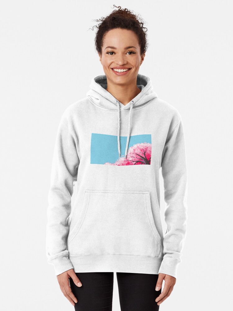 Pixel Cherry Blossom Pullover Hoodie for Sale by maiamoo