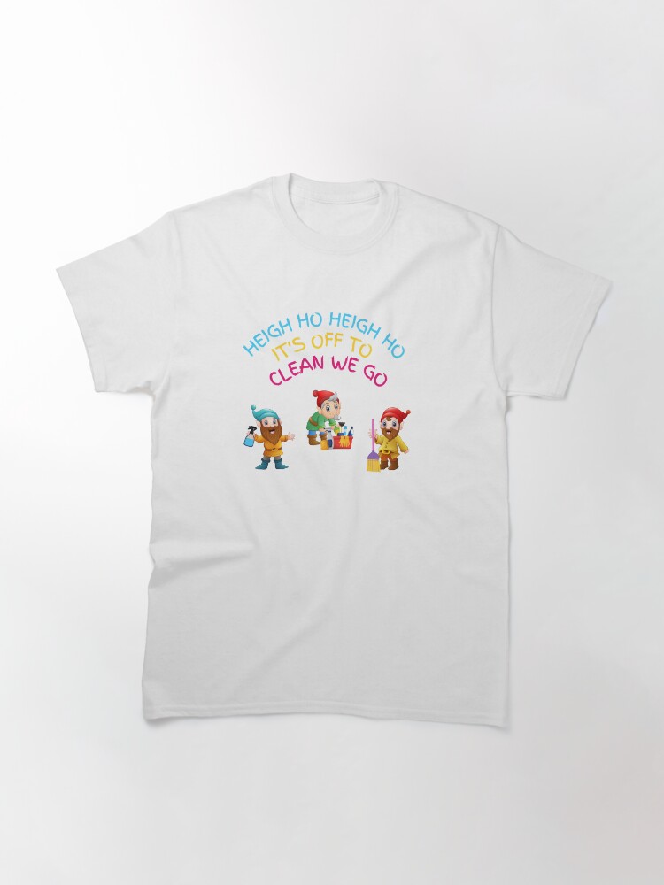 Thumbnail 3 of 7, Classic T-Shirt, Off to Clean We Go Funny Cleaning Lady Housekeeper Cleaning Crew Gifts designed and sold by SavvyCleaner.