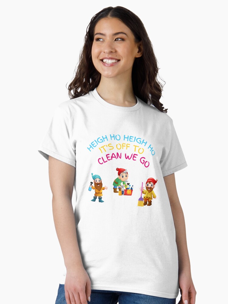 Thumbnail 2 of 7, Classic T-Shirt, Off to Clean We Go Funny Cleaning Lady Housekeeper Cleaning Crew Gifts designed and sold by SavvyCleaner.