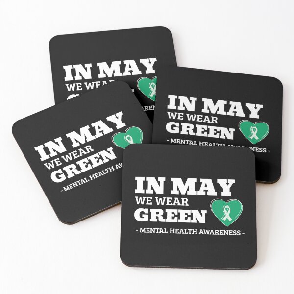 Item preview, Green Heart In May We Wear Green Mental Health Awareness designed and sold by TamGustam.