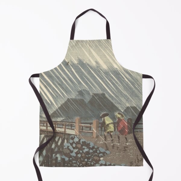 Item preview, Rain At Sanmaibashi In Hakone (1880 - 1882) Kobayashi Kiyochika (Japanese, 1847-1915) designed and sold by sunny-007.