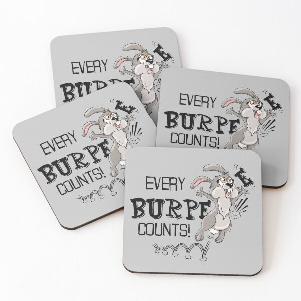 Item preview, Burpee rabbit fitness design designed and sold by ARTemyzz.