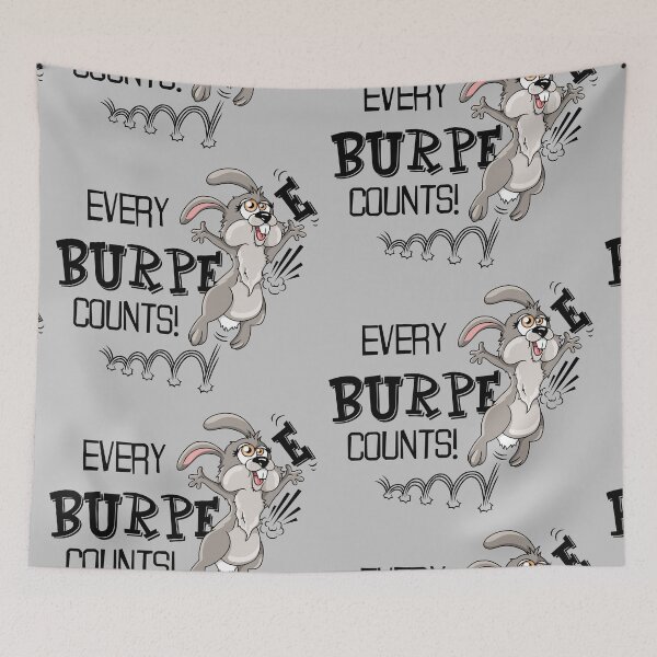 Item preview, Burpee rabbit fitness design designed and sold by ARTemyzz.
