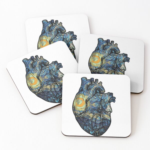 Item preview, Van Gogh Starry Night Sky Heart  designed and sold by QlickDesign.