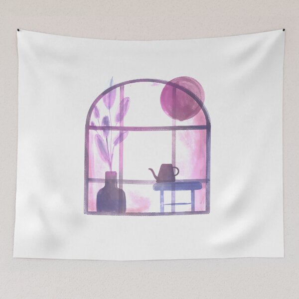 Item preview, watercolor greenhouse designed and sold by bedwithaview.