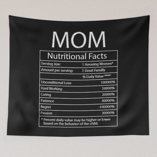 Item preview, Womens Mom Funny Nutrition Facts for Mothers Day designed and sold by Mo-Am.