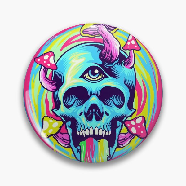Item preview, Trippy Dippy Skull designed and sold by machmigo.