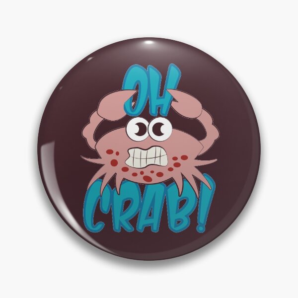 Item preview, Oh Crab! - funny animal pun designed and sold by DebbisPalette.