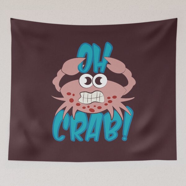 Item preview, Oh Crab! - funny animal pun designed and sold by DebbisPalette.