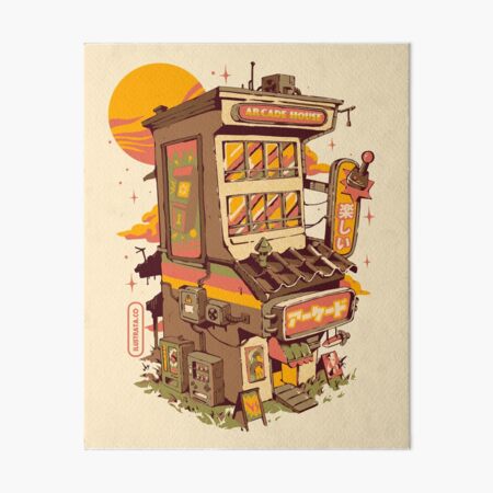 Arcade house Art Board Print