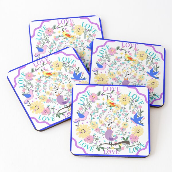 Item preview, Love,white floral bird's nest - birds on the grind designed and sold by Mammanation.