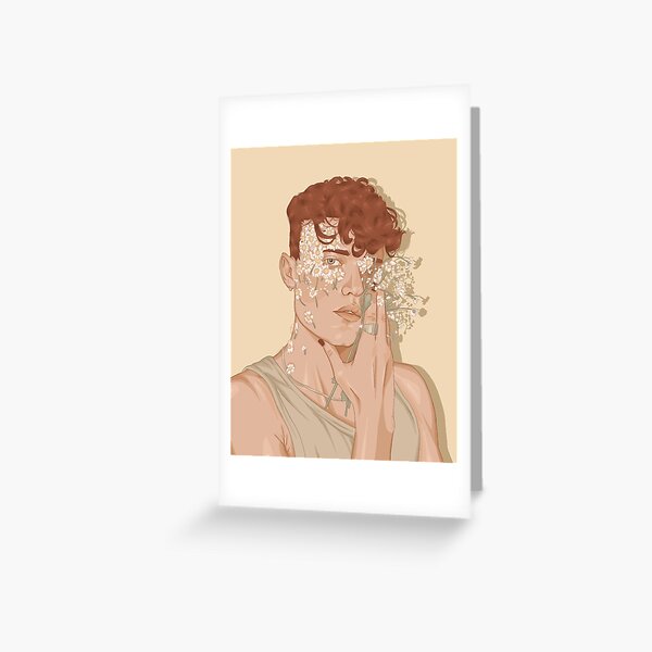 Aperçu de l'œuvre Les hommes aussi aiment les fleurs - tons chauds - marguerites créée et vendue par Célia Hacquin.