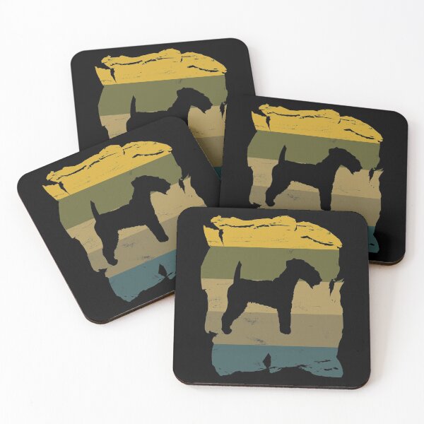 Item preview, Lakeland Terrier Distressed Vintage Retro Silhouette designed and sold by DoggyStyles.