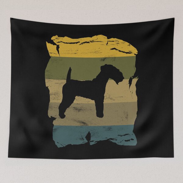 Item preview, Lakeland Terrier Distressed Vintage Retro Silhouette designed and sold by DoggyStyles.
