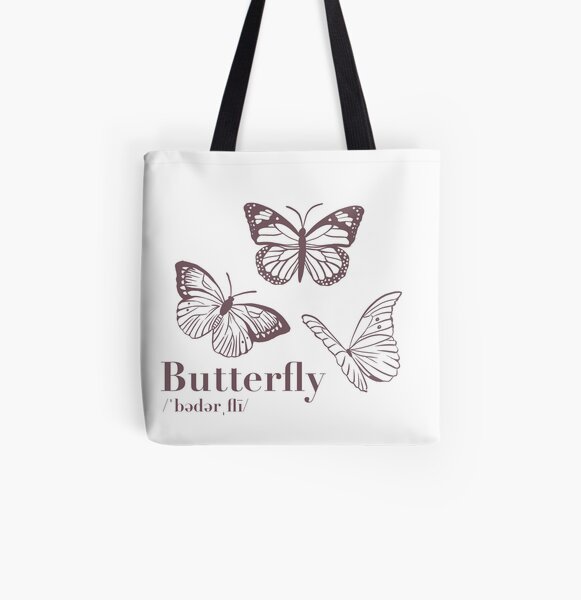 1pc Stylish Brown Butterfly Shaped Tote Bag With Adjustable Shoulder Strap