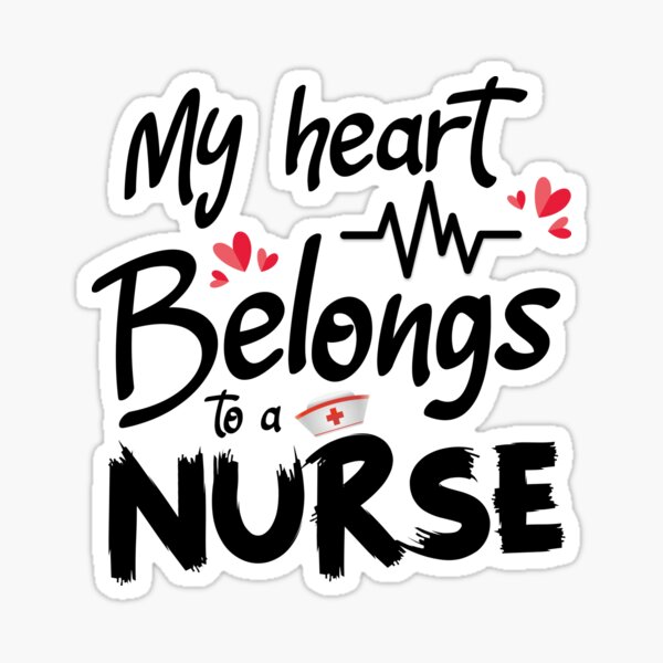 Item preview, My heart belongs to a nurse designed and sold by AkerArt.