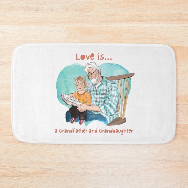 Item preview, Grandfather and Granddaughter Love Reading a Book designed and sold by ObservantPoet.
