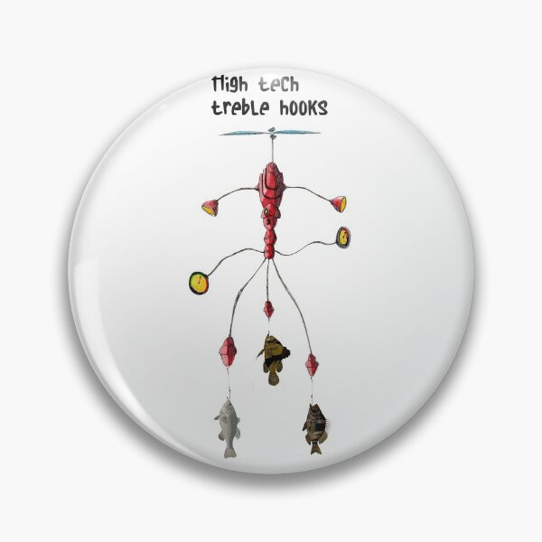 Item preview, High tech treble hooks (fish on) designed and sold by Douglas  Walker.