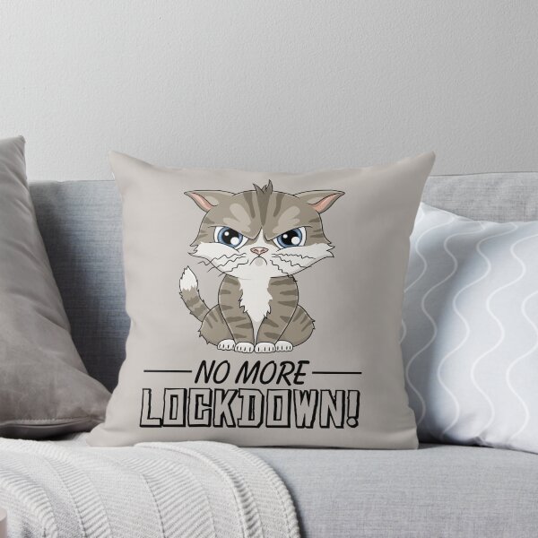 Item preview, Cat bad mood pandemic lockdown funny Cartoon designed and sold by ARTemyzz.