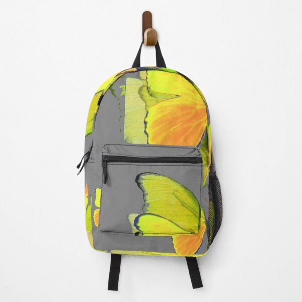 Item preview, GREY ART YELLOW BUTTERFLIES ABSTRACT PATTERN designed and sold by sharlesart.