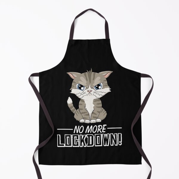 Item preview, Furious Cat pandemic lockdown amusing design designed and sold by ARTemyzz.