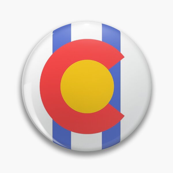 Artikelvorschau, Colorado Flag Logo Stripes Design - Geel, Rood, Wit, Blauw entworfen und verkauft von ExploreColorado.