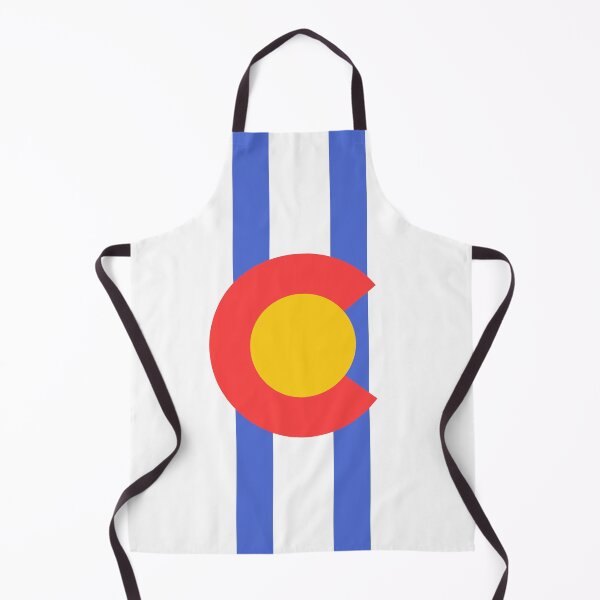 Item preview, Colorado Flag Logo Stripes Design - Yellow, Red, White, Blue designed and sold by ExploreColorado.