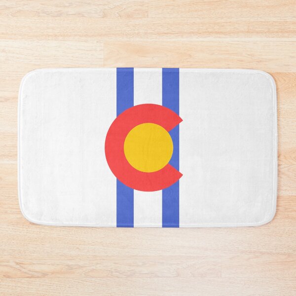 Item preview, Colorado Flag Logo Stripes Design - Yellow, Red, White, Blue designed and sold by ExploreColorado.