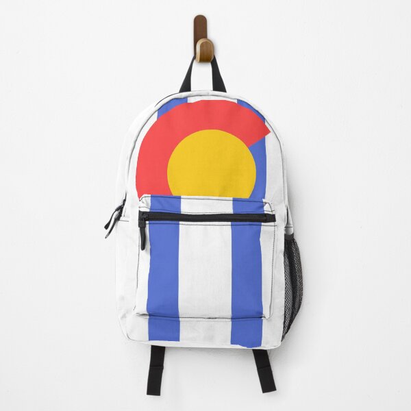 Item preview, Colorado Flag Logo Stripes Design - Yellow, Red, White, Blue designed and sold by ExploreColorado.