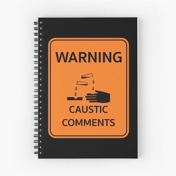 Item preview, Highway style workplace sign "Warning Caustic Comments". Office humor designed and sold by MultistorieDog.