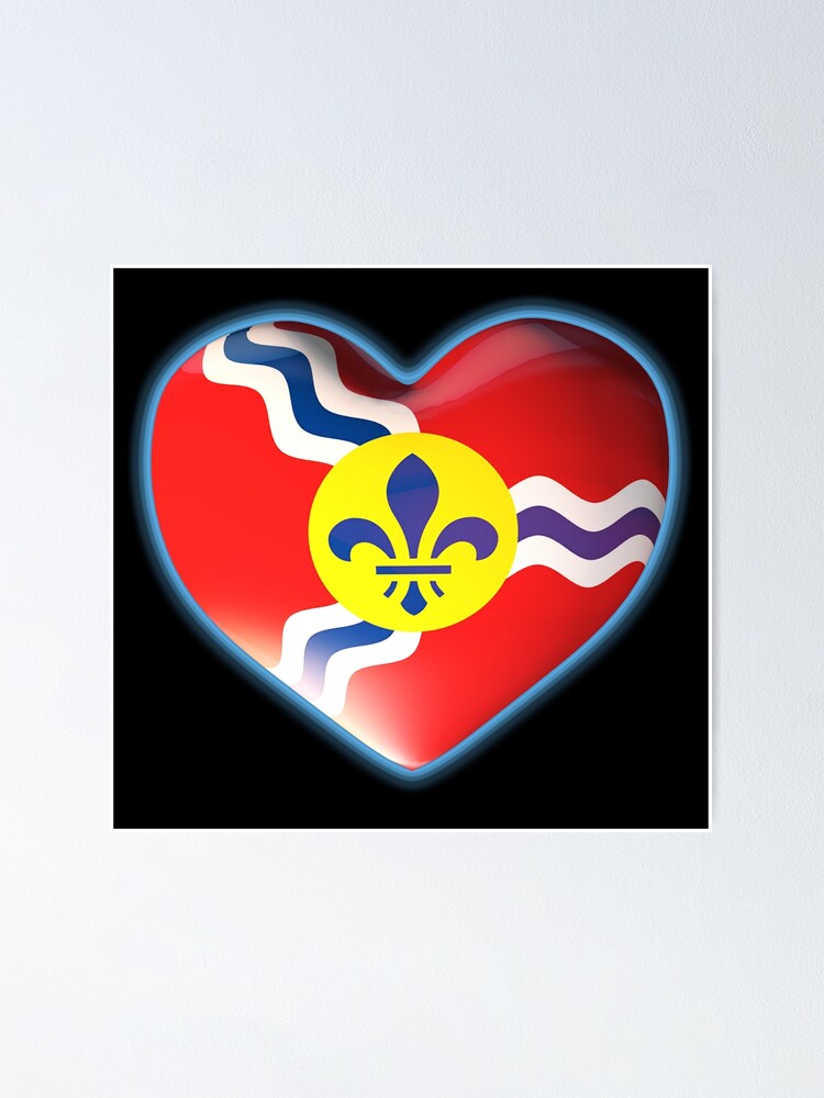 Fleur-de-lis St Louis Fleur-de-lis Poster St. Louis Flag 