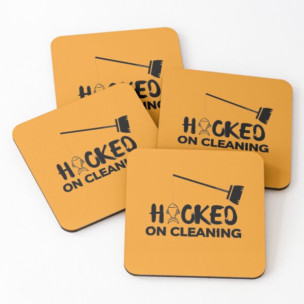 Item preview, Hooked on Cleaning Housekeeping Cleaning Lady Gifts designed and sold by SavvyCleaner.