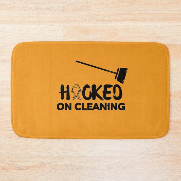 Item preview, Hooked on Cleaning Housekeeping Cleaning Lady Gifts designed and sold by SavvyCleaner.