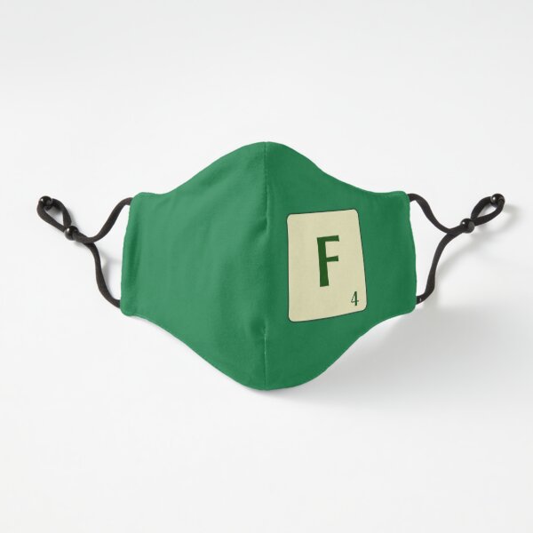 Ficha de Scrabble de la F de 4 puntos Ajustada - 3 capas