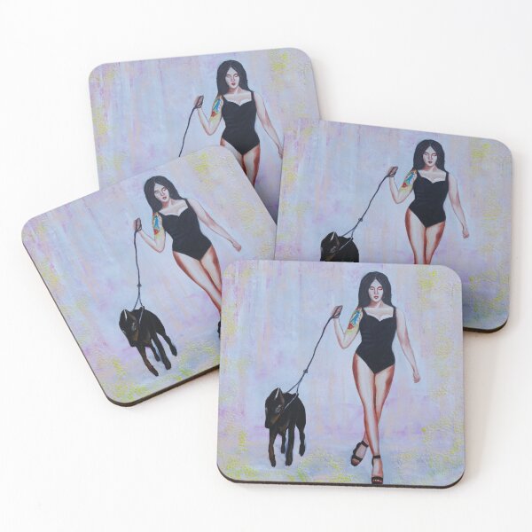 Item preview, " Walking with doberman..." designed and sold by AntoniaGallery.