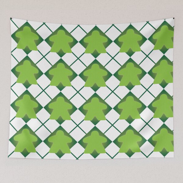 Item preview, Argyle Meeples - Green designed and sold by emilyRose3.