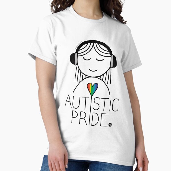 Item preview, AUTISTIC PRIDE - black liner version designed and sold by Magda Montero.