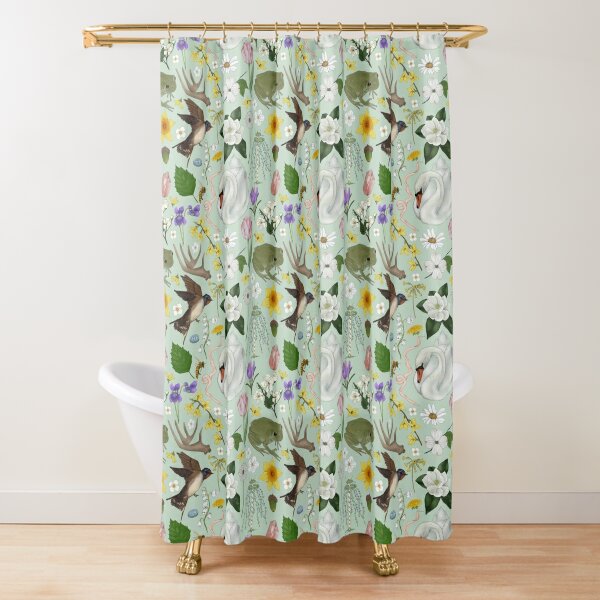 Dandelion Wood Plank Inspirational Words Waterproof Polyester Shower Curtain Set 