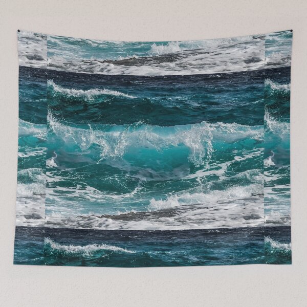 Item preview, Blue Ocean waves designed and sold by Drawourdestiny ..