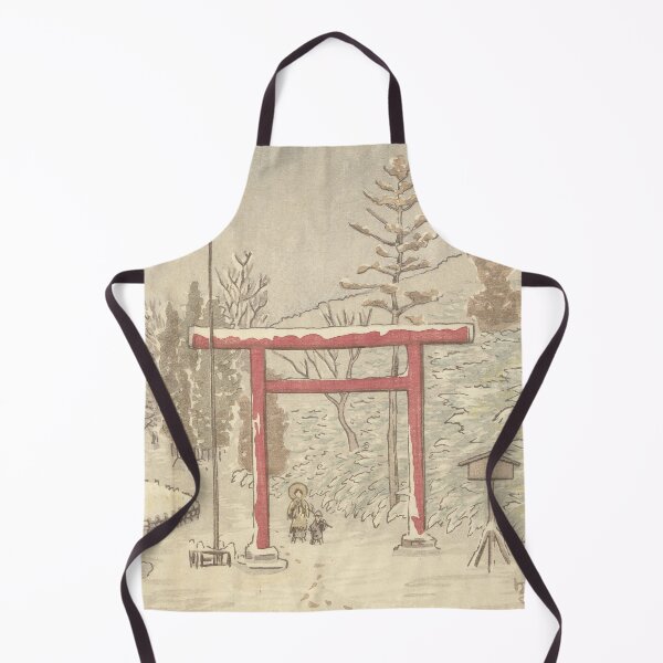 Item preview, The Hakone Shrine In The Snow By Kobayashi Kiyochika (Japanese, 1847-1915) designed and sold by sunny-007.