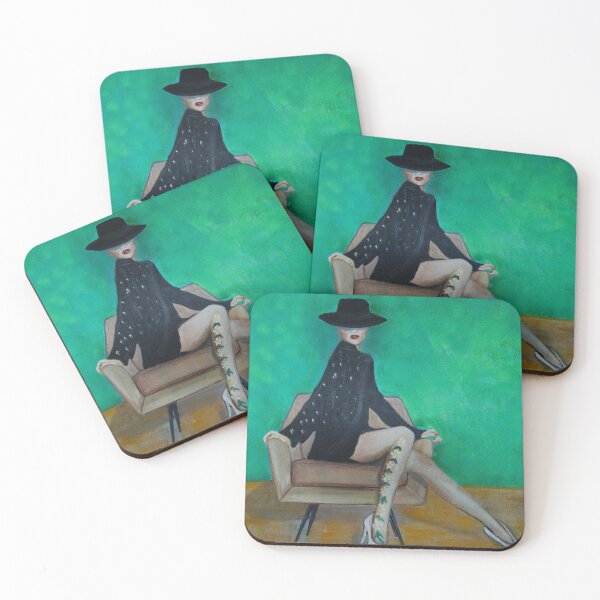 Item preview, " Lady in green..." designed and sold by AntoniaGallery.